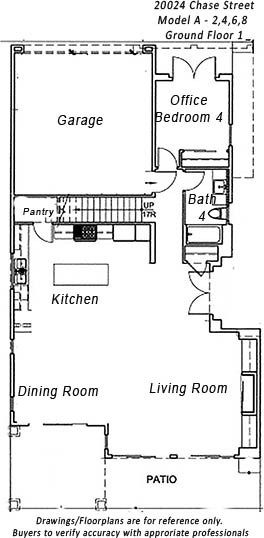 20024 Chase Street, Model A 
1st Floor
Houses #2,4,6,8