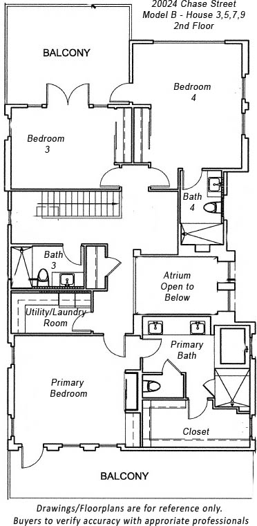 20024 Chase Street
Model B 2nd Floor
Houses #2,4,6,8